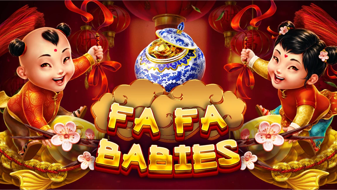 The promotional header for Fa Fa Babies, an online slot game on Betty.ca.