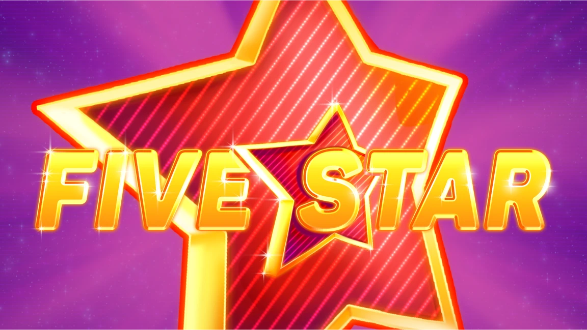 The promotional header for Five Star, an online slot game on Betty.ca.