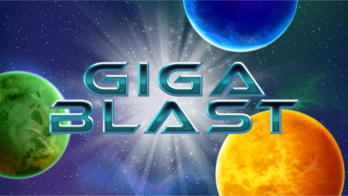 The promotional header for Giga Blast, an online slot game on Betty.ca.
