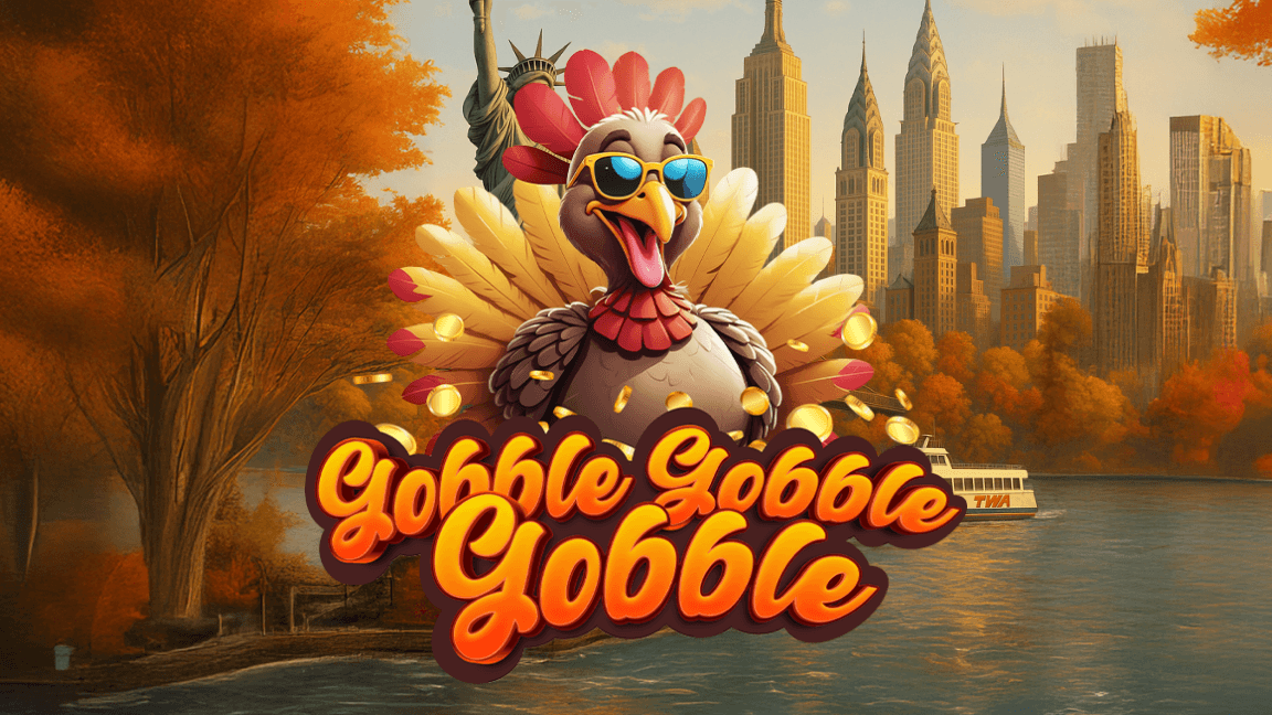 The promotional header for Gobble Gobble Gobble, an online slot game on Betty.ca.