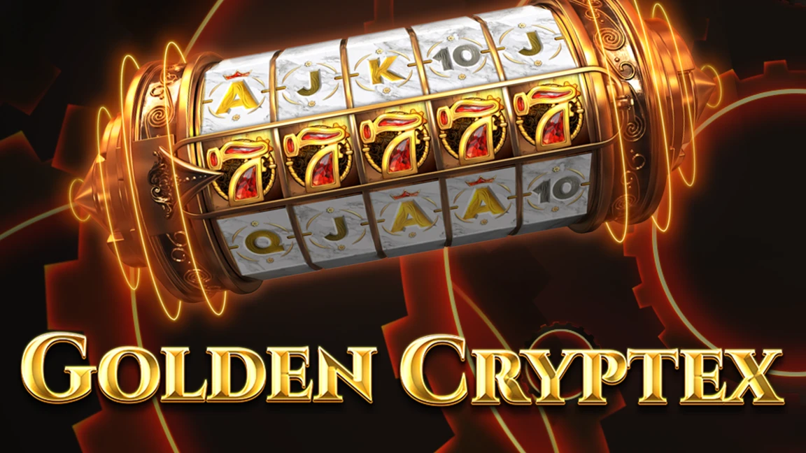 The promotional header for Golden Cryptex, an online slot game on Betty.ca.
