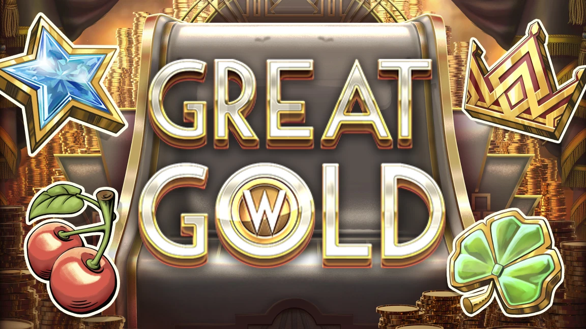 The promotional header for Great Gold, an online slot game on Betty.ca.