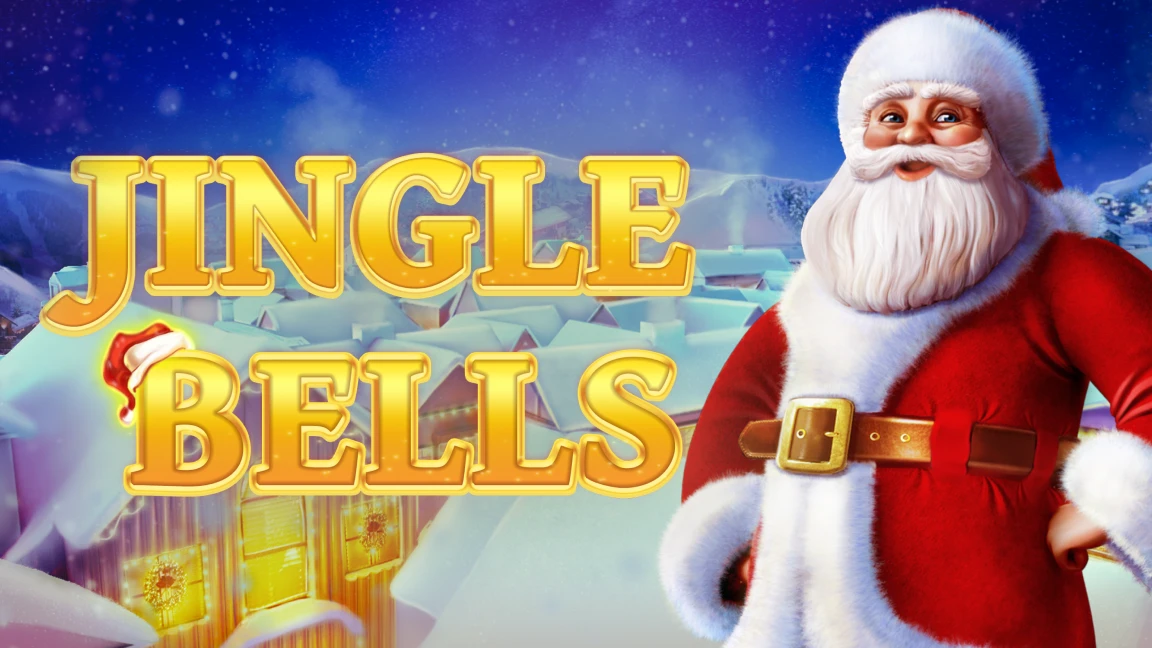 The promotional header for Jingle Bells, an online slot game on Betty.ca.