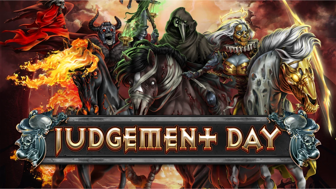 The promotional header for Judgement Day Megaways™, an online slot game on Betty.ca.
