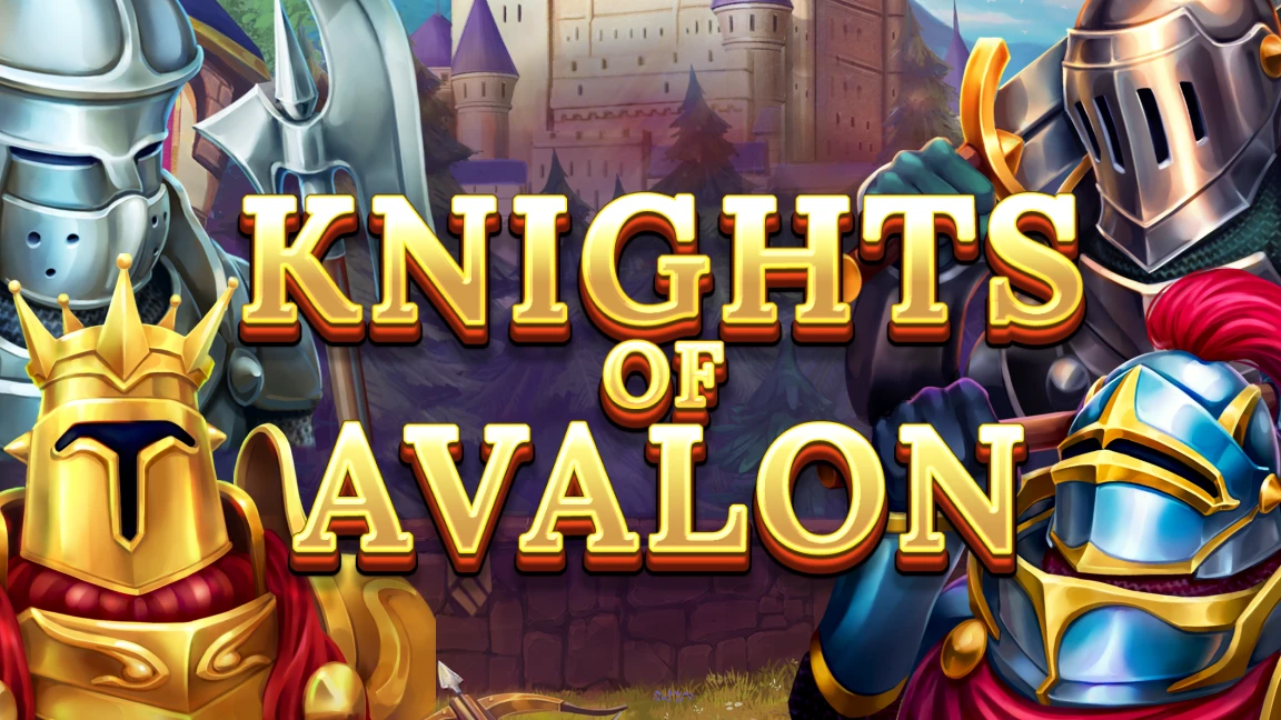 The promotional header for Knights of Avalon, an online slot game on Betty.ca.