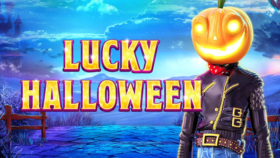The promotional header for Lucky Halloween, an online slot game on Betty.ca.