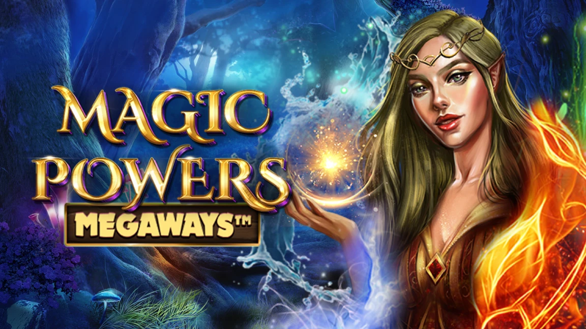 The promotional header for Magic Powers Megaways, an online slot game on Betty.ca.