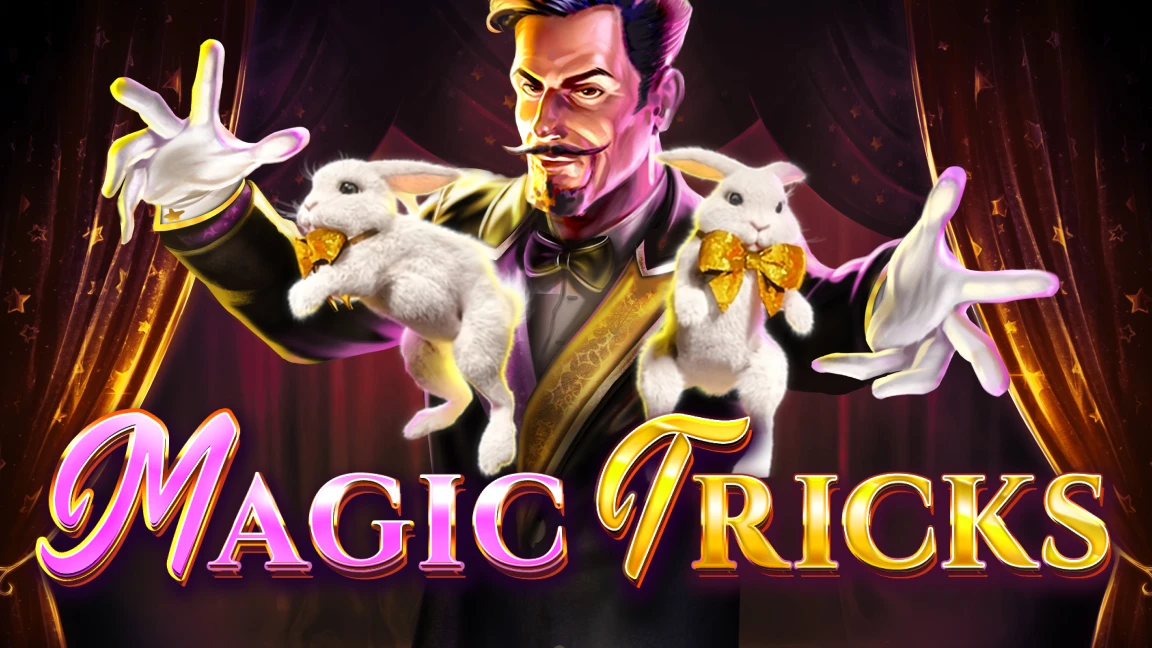 The promotional header for Magic Tricks, an online slot game on Betty.ca.