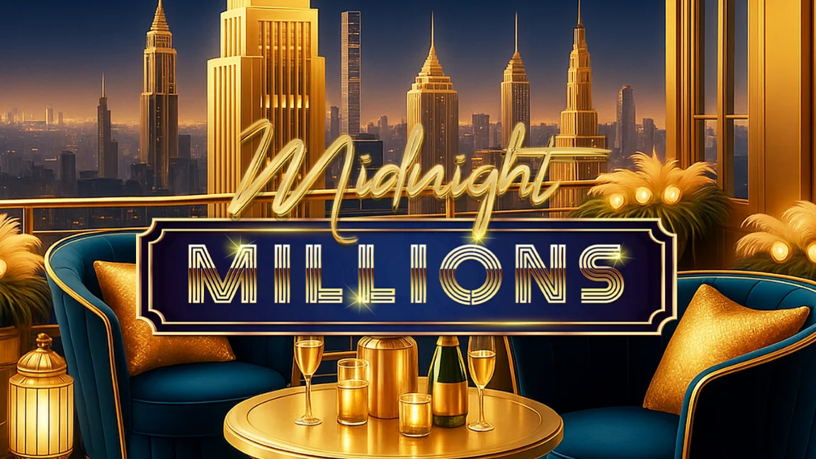 The promotional header for Midnight Millions, an online slot game on Betty.ca.
