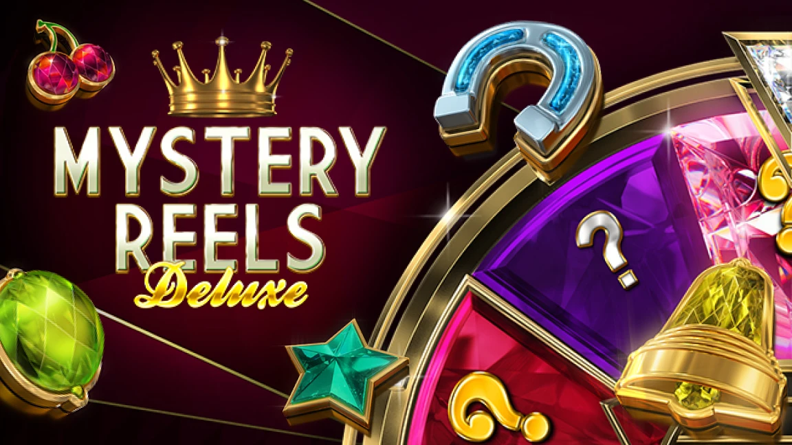 The promotional header for Mystery Reels Deluxe, an online slot game on Betty.ca.