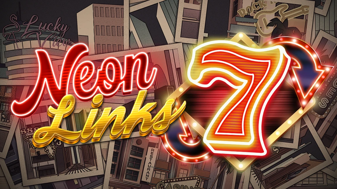 The promotional header for Neon Links, an online slot game on Betty.ca.