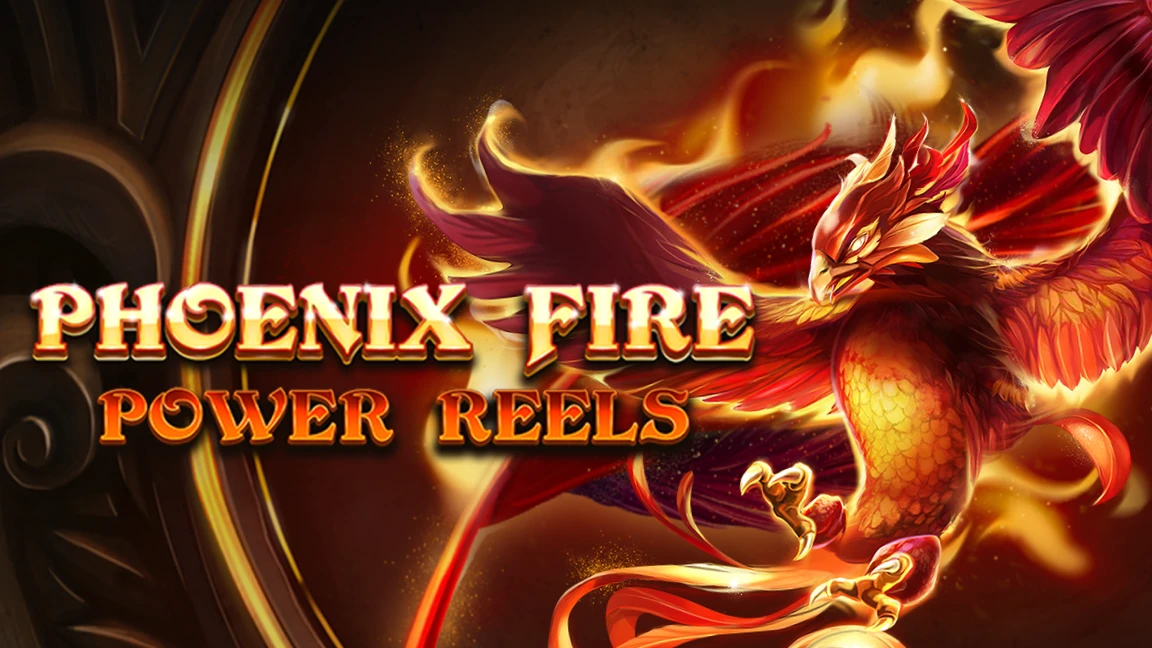 The promotional header for Phoenix Fire Power Reels, an online slot game on Betty.ca.