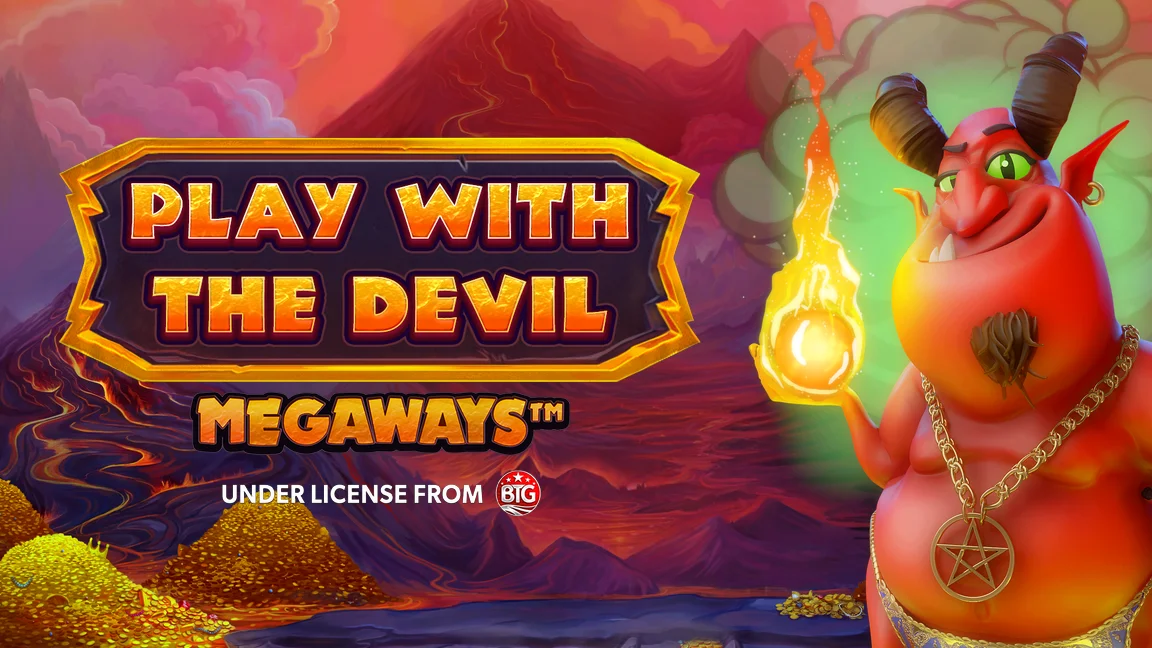 The promotional header for Play With the Devil Megaways, an online slot game on Betty.ca.
