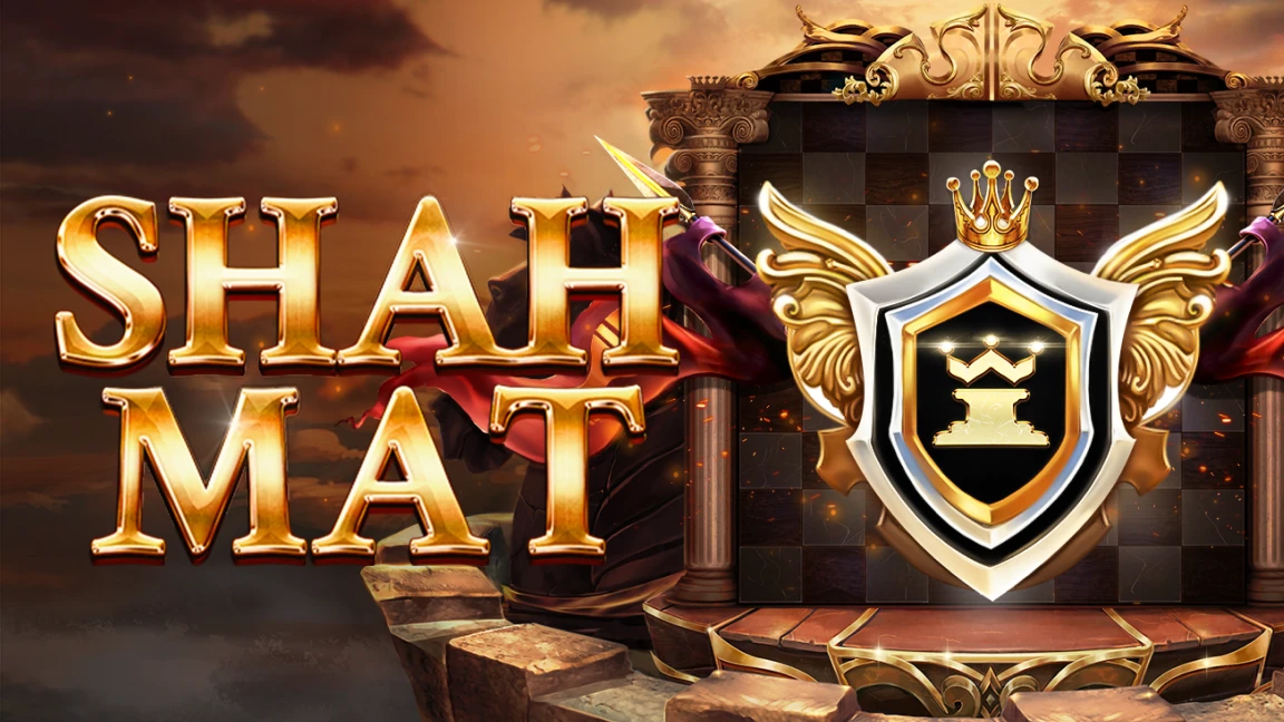 The promotional header for Shah Mat, an online slot game on Betty.ca.