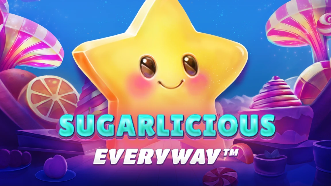 The promotional header for Sugarlicious EveryWay™, an online slot game on Betty.ca.