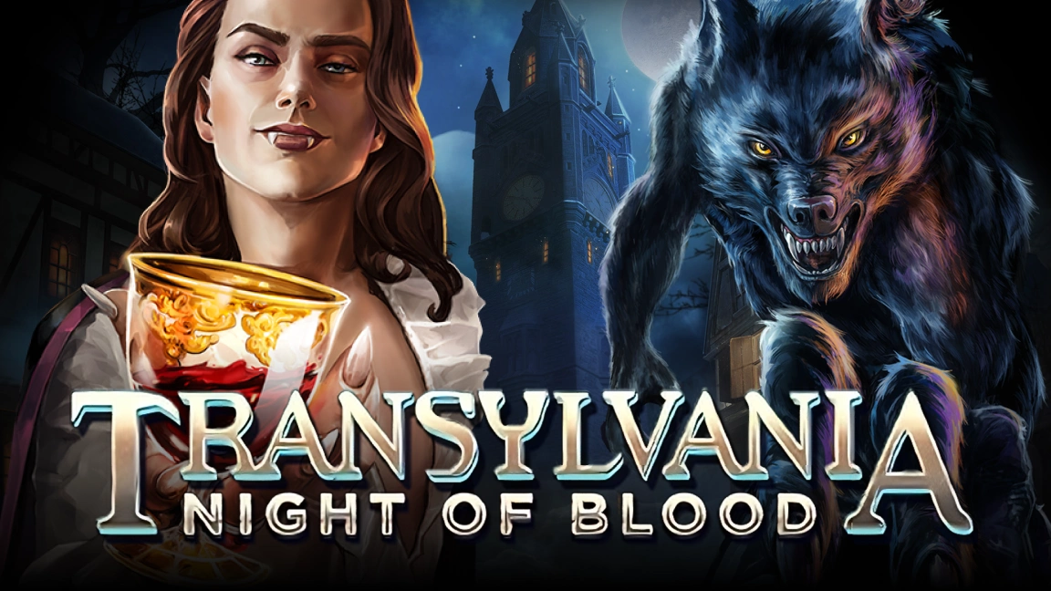 The promotional header for Transylvania Night of Blood, an online slot game on Betty.ca.