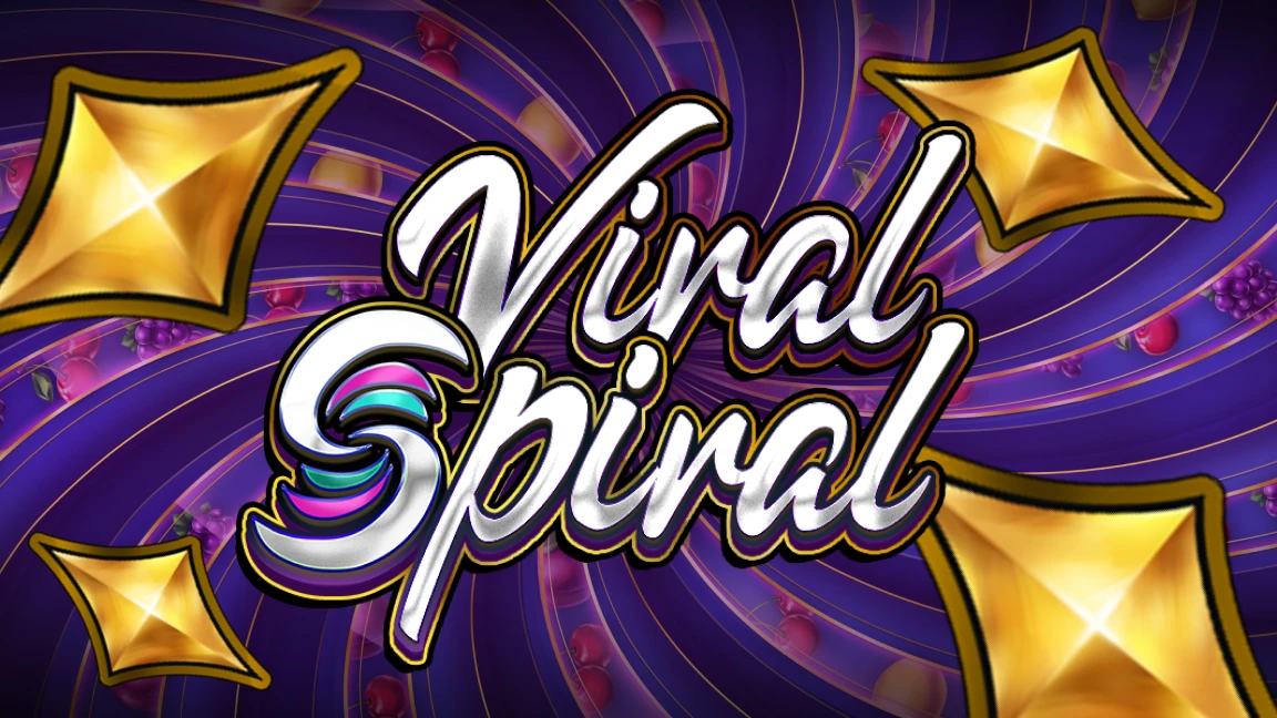 The promotional header for Viral Spiral, an online slot game on Betty.ca.