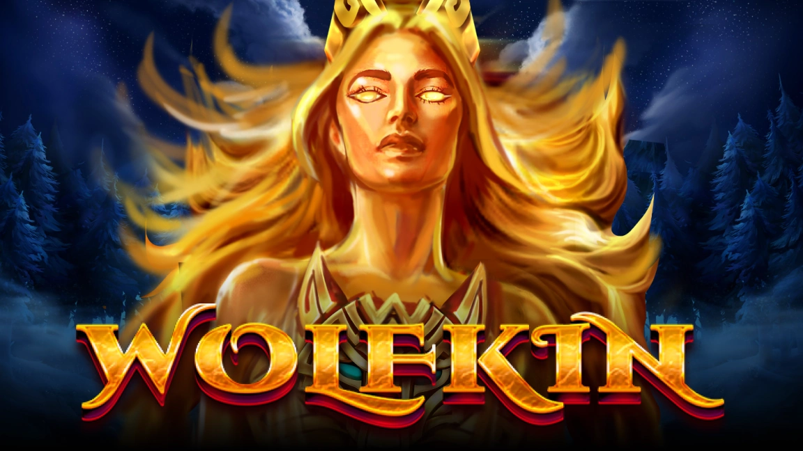 The promotional header for Wolfkin, an online slot game on Betty.ca.