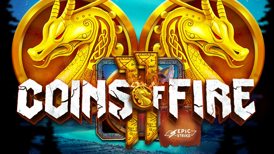 The promotional header for 11 Coins of Fire, an online slot game on Betty.ca.