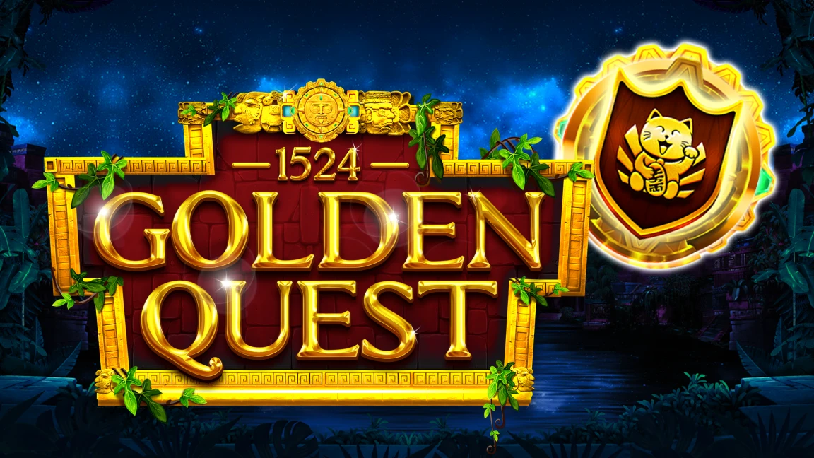 The promotional header for 1524 Golden Quest, an online slot game on Betty.ca.