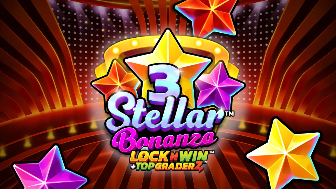 The promotional header for 3 Stellar Bonanza™, an online slot game on Betty.ca.