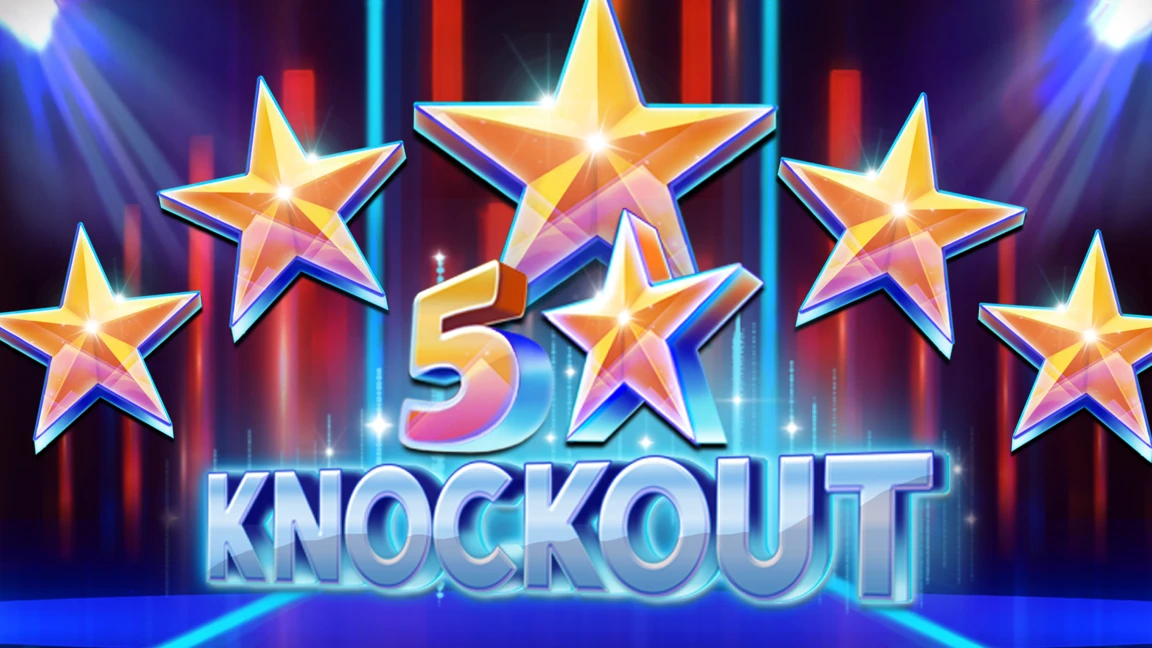 The promotional header for 5 Star Knockout, an online slot game on Betty.ca.