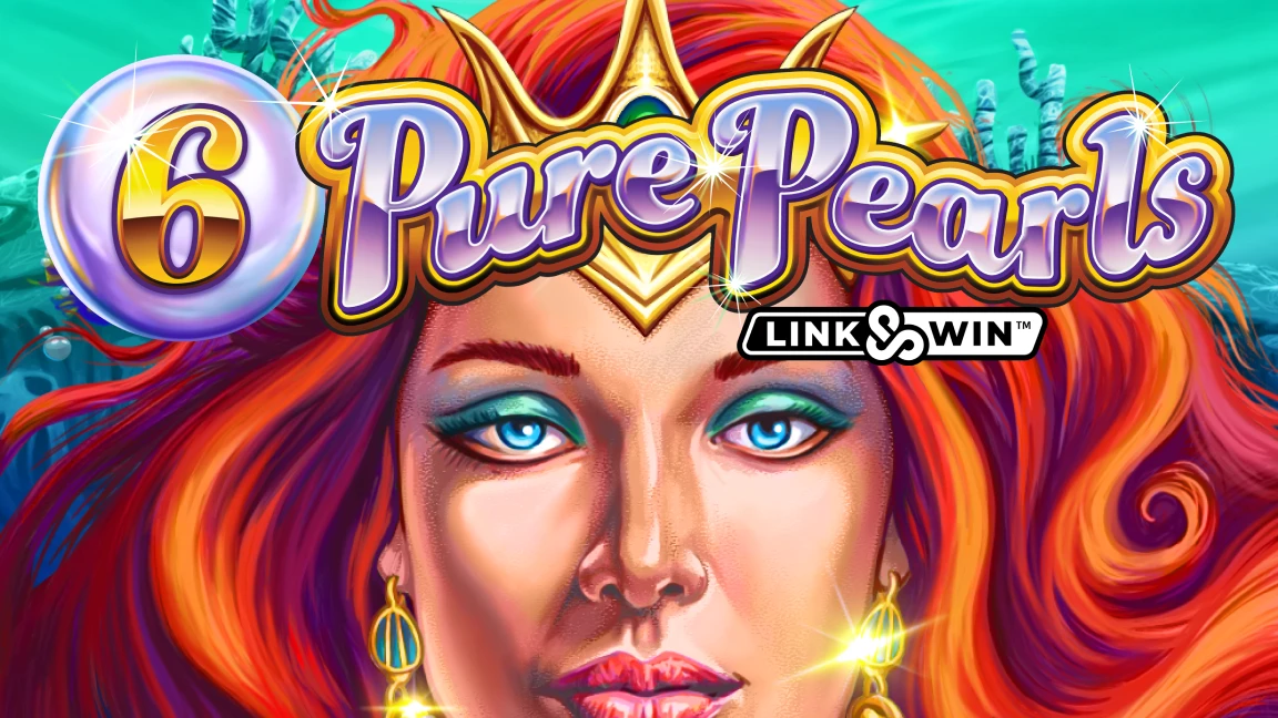 The promotional header for 6 Pure Pearls, an online slot game on Betty.ca.