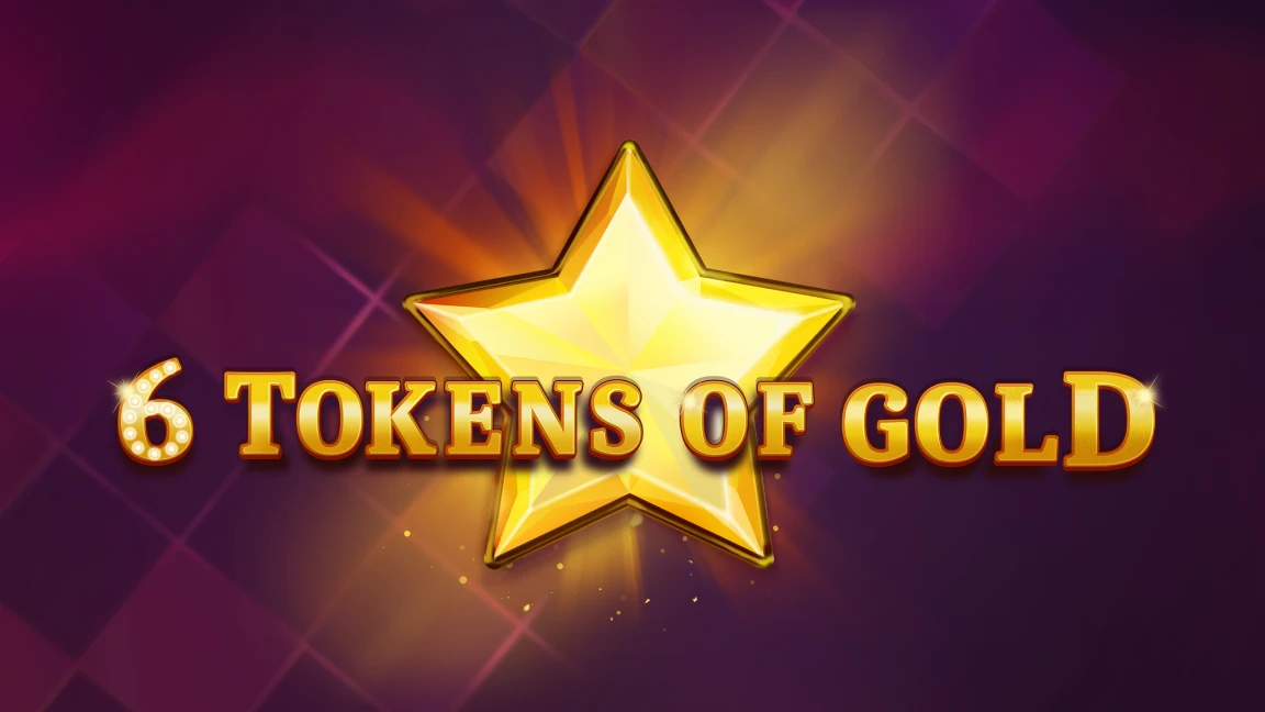 The promotional header for 6 Tokens of Gold, an online slot game on Betty.ca.