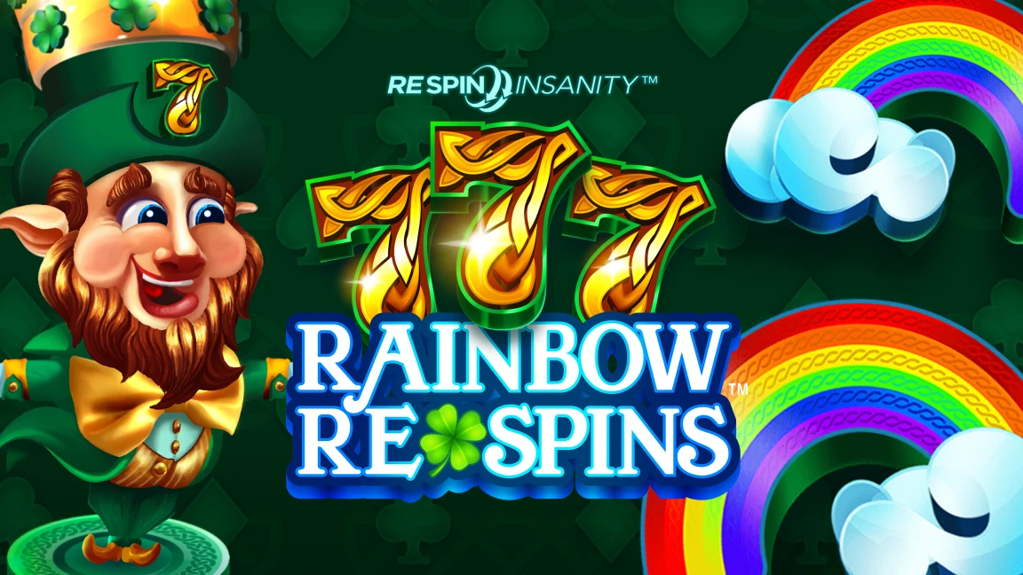 The promotional header for 777 Rainbow Respins™, an online slot game on Betty.ca.