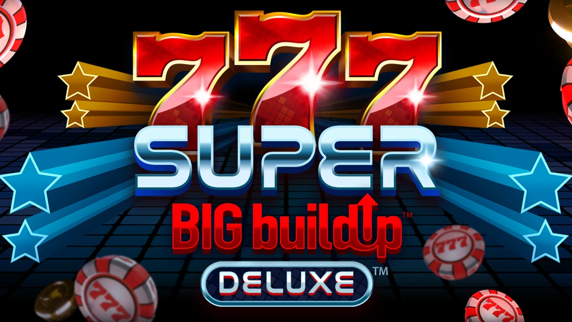 The promotional header for 777 Super BIG BuildUp™ Deluxe™, an online slot game on Betty.ca.