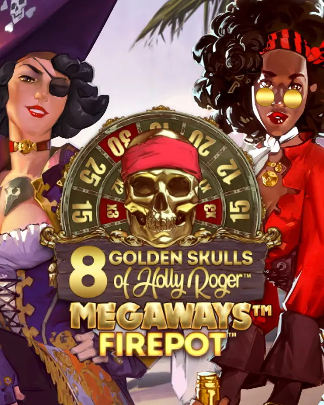8 Golden Skulls of Holly Roger MEGAWAYS™