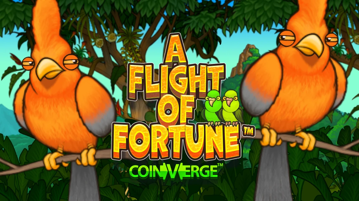 The promotional header for A Flight of Fortune™, an online slot game on Betty.ca.