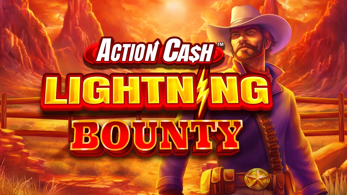 The promotional header for Action Cash™ Lightning Bounty, an online slot game on Betty.ca.