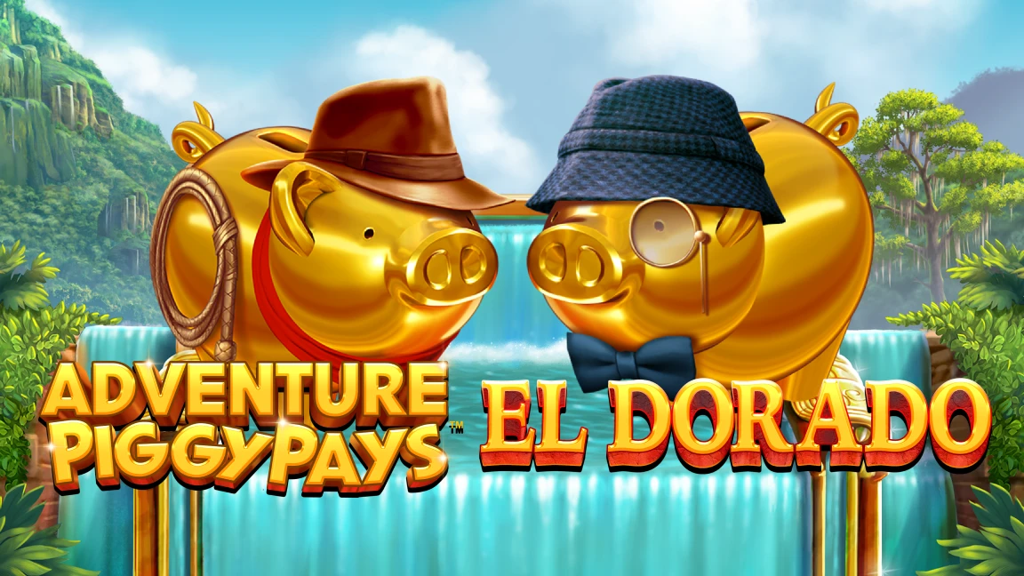 The promotional header for Adventure PIGGYPAYS™ El Dorado, an online slot game on Betty.ca.