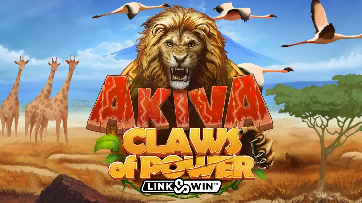 The promotional header for Akiva: Claws of Power, an online slot game on Betty.ca.