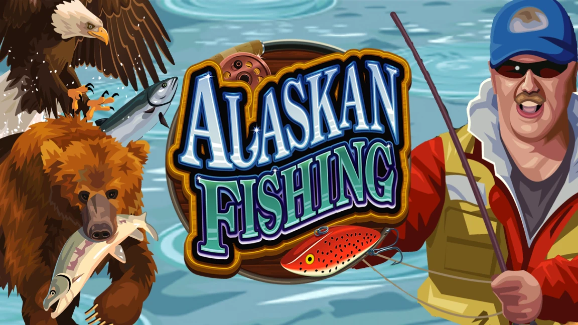 The promotional header for Alaskan Fishing, an online slot game on Betty.ca.