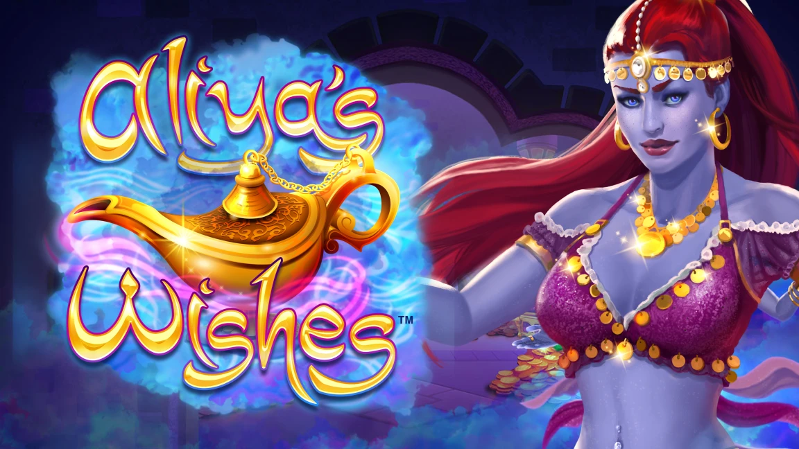 The promotional header for Aliyas Wishes, an online slot game on Betty.ca.