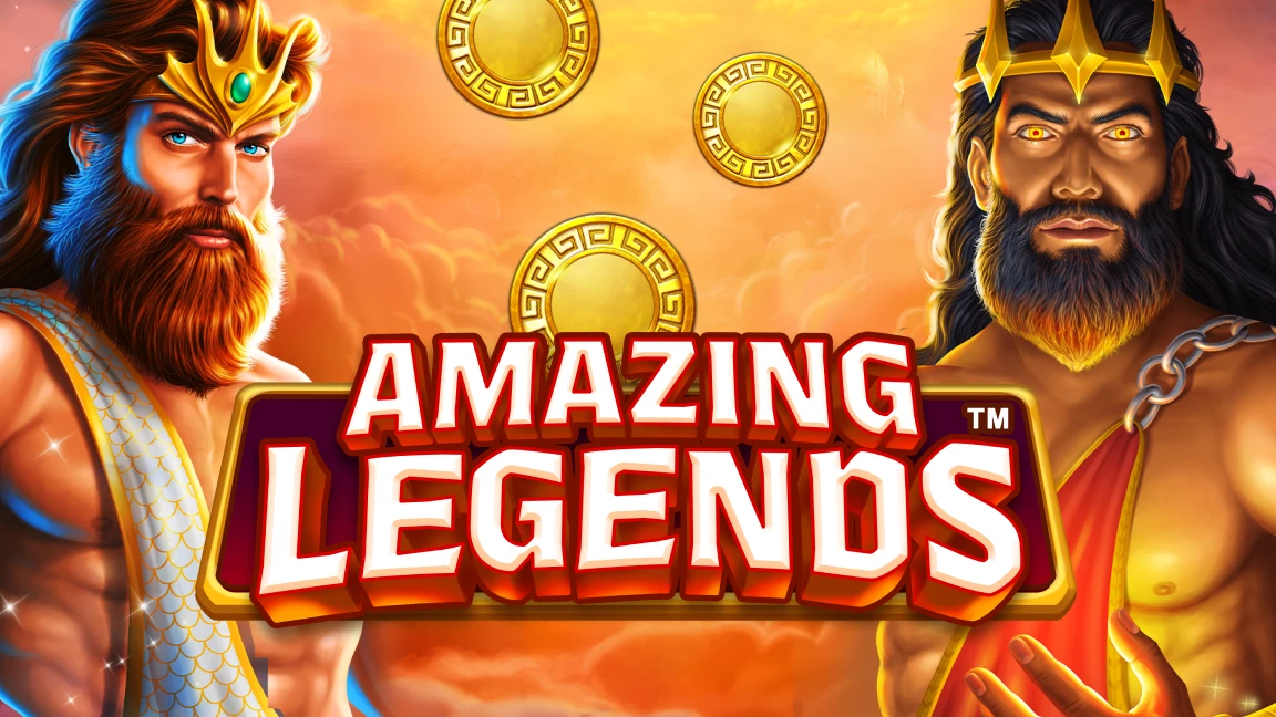The promotional header for Amazing Legends™, an online slot game on Betty.ca.