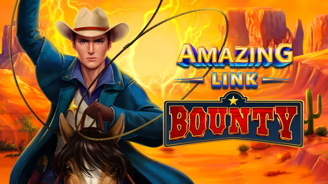 The promotional header for Amazing Link™ Bounty, an online slot game on Betty.ca.