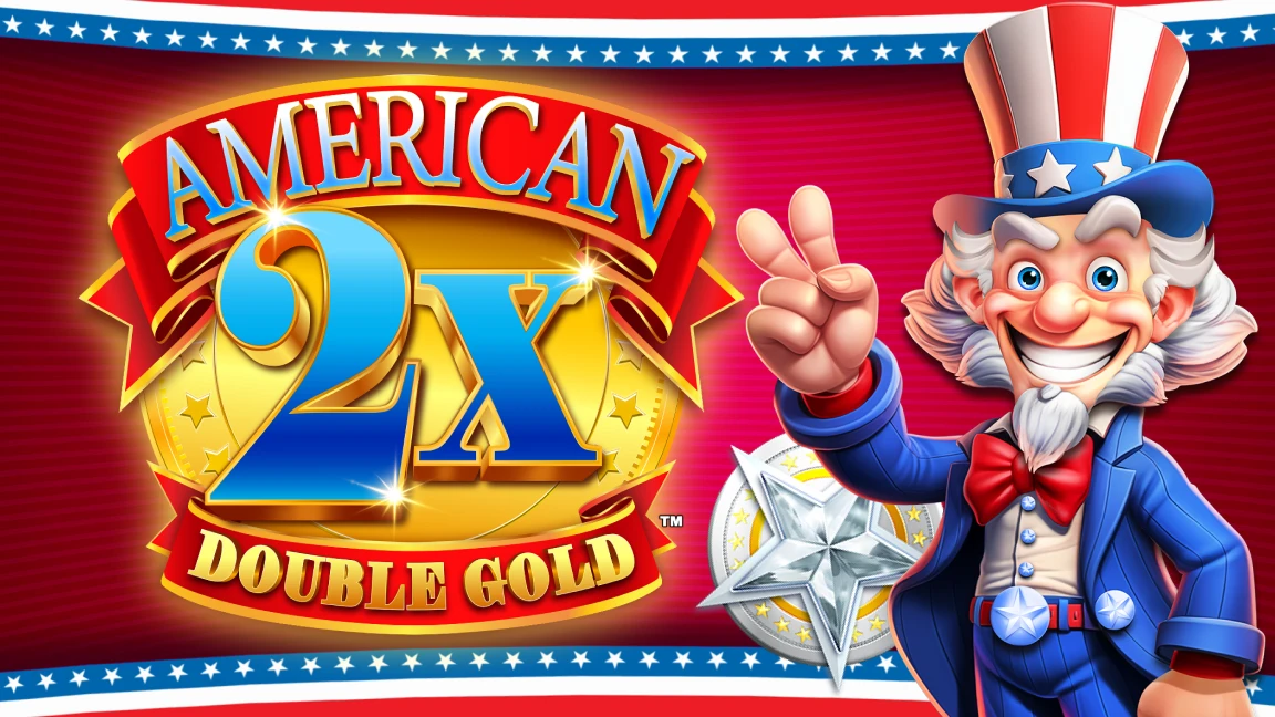 The promotional header for American Double Gold, an online slot game on Betty.ca.