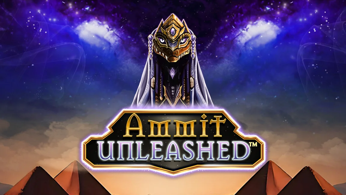 The promotional header for Ammit Unleashed, an online slot game on Betty.ca.