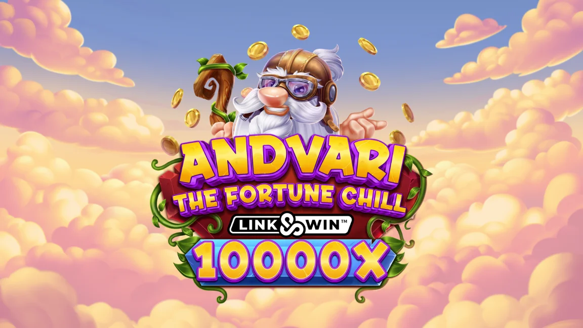 The promotional header for Andvari the Fortune Chill Link&Win™, an online slot game on Betty.ca.