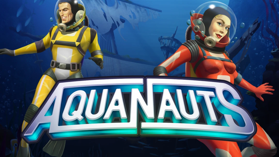 The promotional header for Aquanauts, an online slot game on Betty.ca.