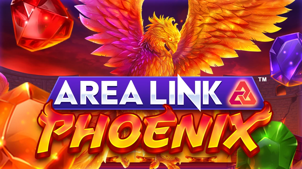 The promotional header for Area Link™ Phoenix, an online slot game on Betty.ca.