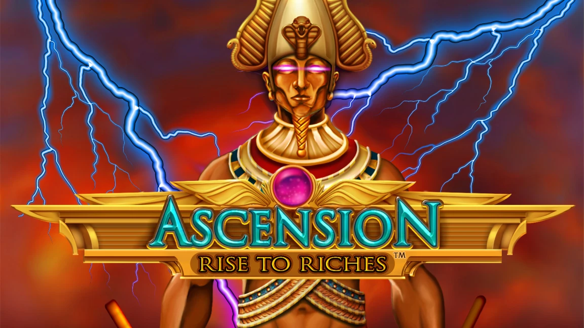 The promotional header for Ascension: Rise to Riches™, an online slot game on Betty.ca.