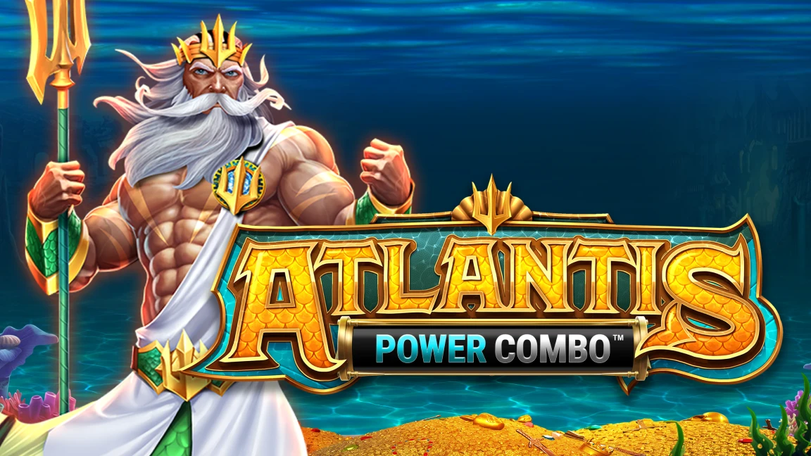 The promotional header for Atlantis Power Combo™, an online slot game on Betty.ca.