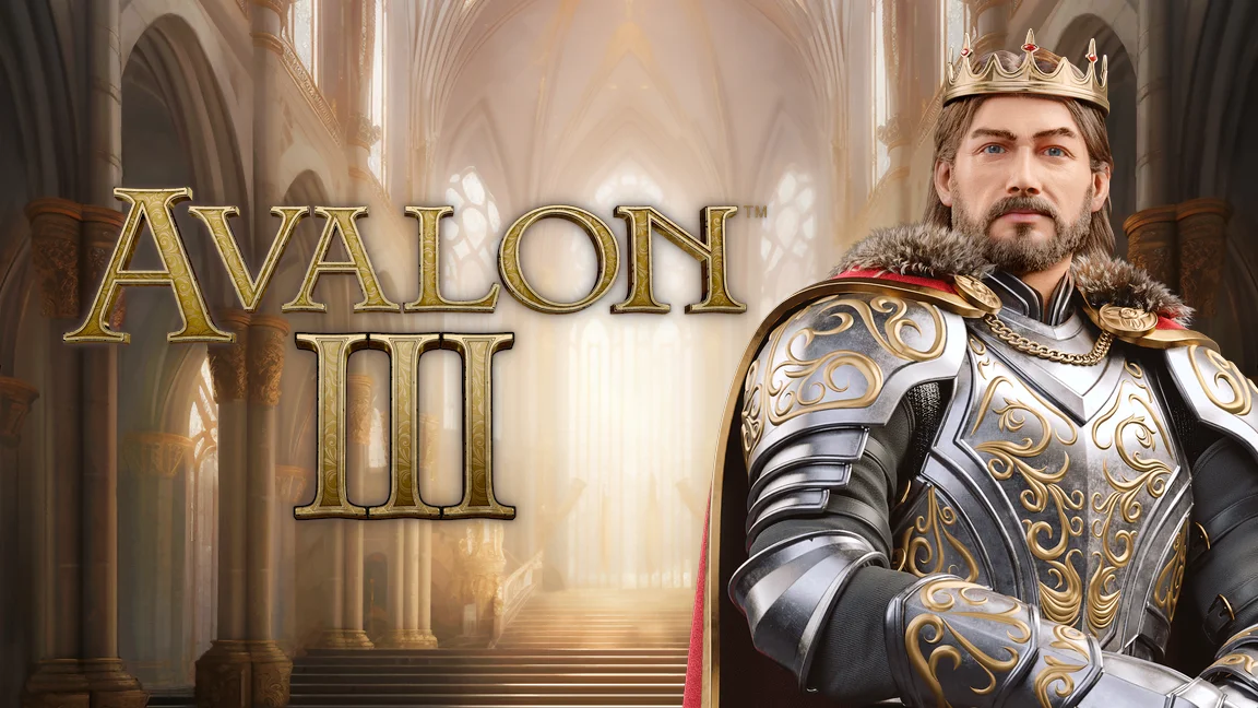 The promotional header for Avalon™ III, an online slot game on Betty.ca.