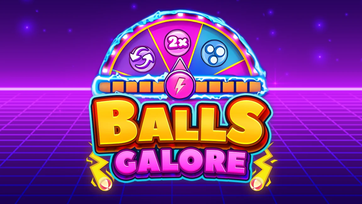 The promotional header for Balls Galore Lightning Drop™, an online slot game on Betty.ca.