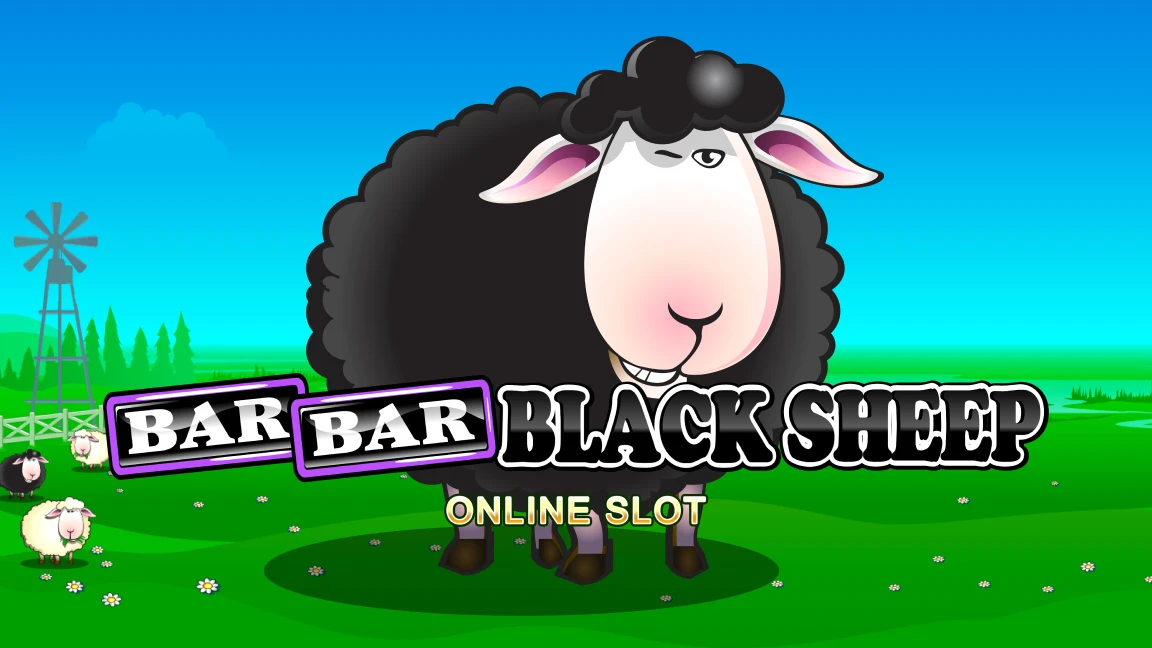 The promotional header for Bar Bar Black Sheep Remastered, an online slot game on Betty.ca.