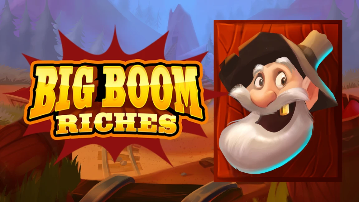 The promotional header for Big Boom Riches, an online slot game on Betty.ca.
